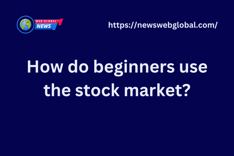 How do beginners use the stock market